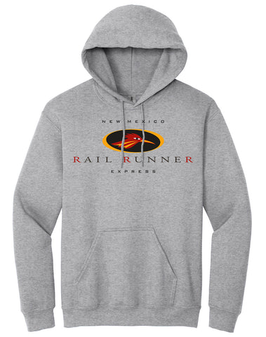 New Mexico Rail Runner Gray Adult Hoodie