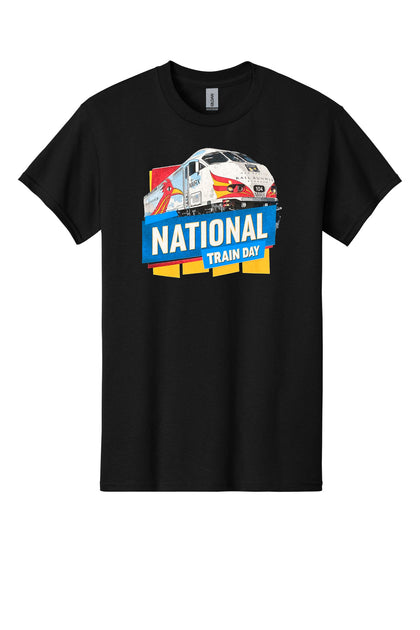 National Train Day Black Tee