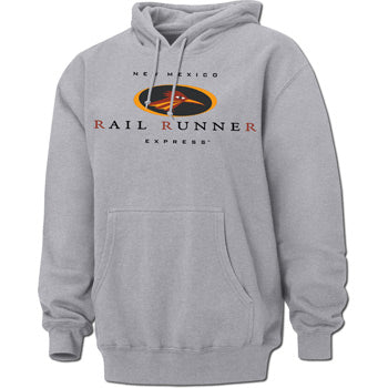 New Mexico Rail Runner Gray Adult Hoodie