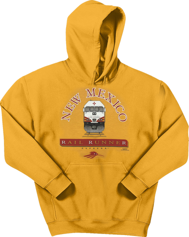 Train Approaching Gold Adult Hoodie